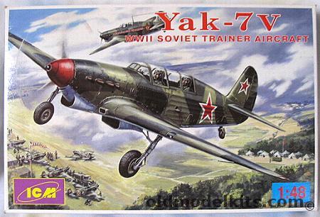 ICM 1/48 Yak-7V WWII Soviet Two Seater plastic model kit